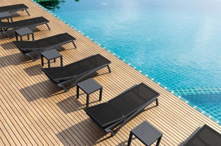 Столик пластиковый журнальный Ocean Side Table черный