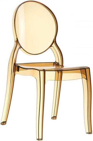 Стул прозрачный Elizabeth янтарный