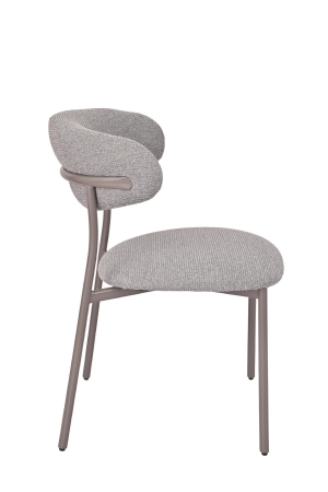 Стул обеденный Ayla серый серые ножки