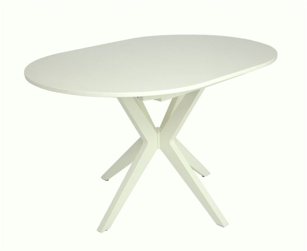 Стол "Астерия" эмаль 11, шпон бук 1300(1750)*900