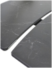 Стол BALDE 120 MATT BLACK MARBLE SOLID CERAMIC, BLACK