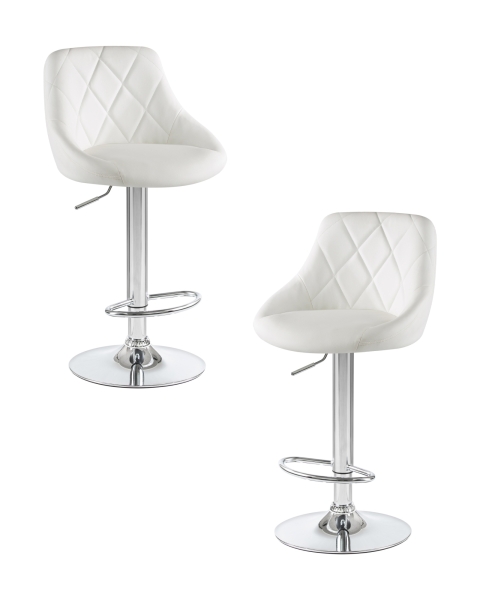Набор 2 шт Стул барный LOGAN, белый