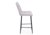 Барный стул Челси 360 светло-серый (zd 960), черный np