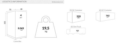 Стул пластиковый Miss Bibi серый