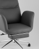 Кресло руководителя TopChairs Solid NC с оттоманкой серый