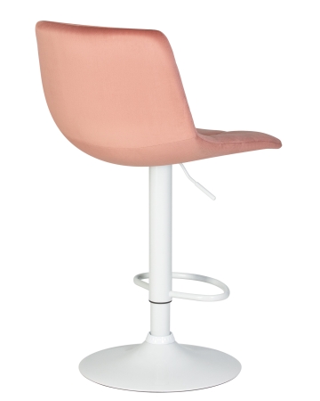 Стул барный TAILOR белый пудрово-розовый велюр MJ9-32