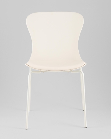 Стул Shaya с подушкой пластик молочный