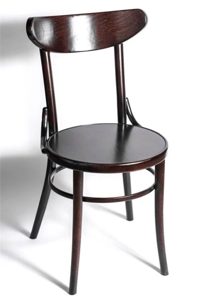 Деревянный стул венский Luna темный орех с твердым сиденьем Деревянный стул венский Luna темный орех с твердым сиденьем
