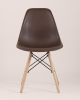 Стул Eames Style DSW коричневый (разборный каркас)