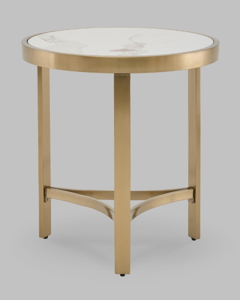 Журнальный столик Адриана 50*50 см светлая керамика Журнальный столик Адриана 50*50 см светлая керамика