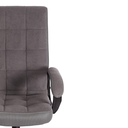 Кресло TRENDY флок и ткань, серый