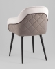 Стул Новел New велюр светло-серый с темно-серой спинкой Стул Новел New велюр светло-серый с темно-серой спинкой