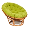 Кресло "PAPASAN" 23/01 W, с подушкой, коньяк, флок олива 23