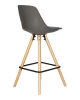 Набор 2 шт Стул полубарный RONNI, ножки светлый бук, темно-серый (GR-04)
