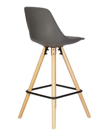 Набор 2 шт Стул полубарный RONNI, ножки светлый бук, темно-серый (GR-04)