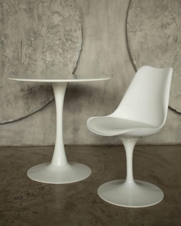 Стол Tulip D80 белый