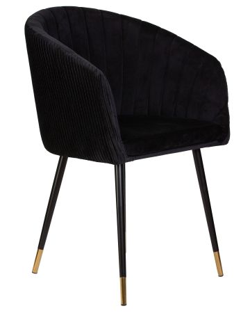 Стул обеденный MARY черный велюр 1922-21
