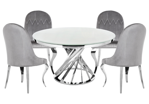 Обеденная группа Аган gray, white Обеденная группа Аган gray, white