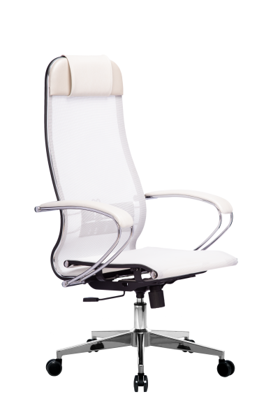 Компьютерное кресло 4 MPRU белый, крестовина