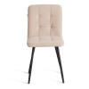 Стул обеденный Medeo бежевый, ткань и металл, мягкое сиденье, без подлокотников Стул обеденный Medeo бежевый, ткань и металл, мягкое сиденье, без подлокотников