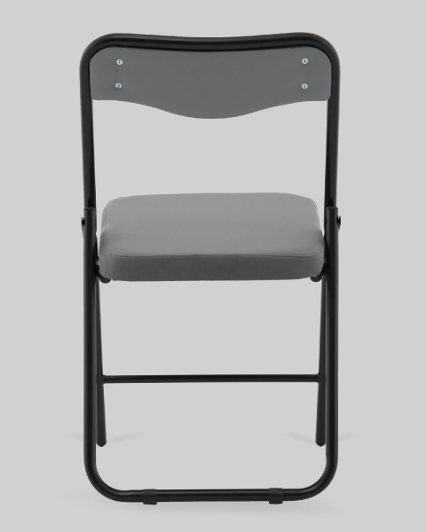 Стул складной Джонни велюр велютто темно-серый, каркас черный матовый