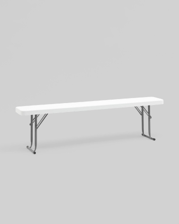 Скамейка складная Кейт 152*25*42 см белая Скамейка складная Кейт 152*25*42 см белая