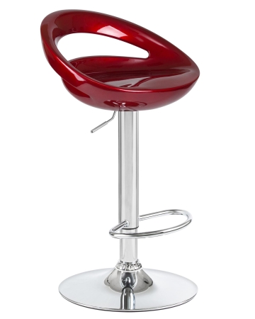 Набор 2 шт Стул барный DISCO, бордовый металлик