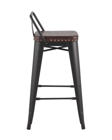 Стул полубарный TOLIX SOFT черный матовый Стул полубарный TOLIX SOFT черный матовый