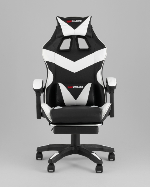 Кресло спортивное TopChairs MG-7019 черно-белый