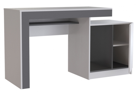 Компьютерный стол Модена белый, графит Компьютерный стол Модена белый, графит