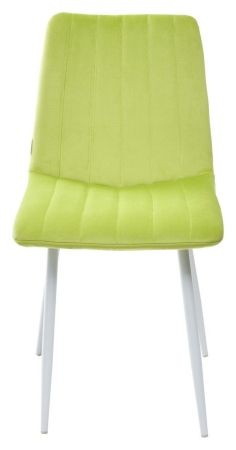 Стул DUBLIN G108-26 стебелек перца велюр, белый каркас