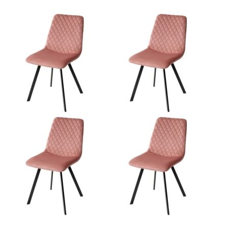 Стул DAIQUIRI BLUVEL-52 розовый, велюр