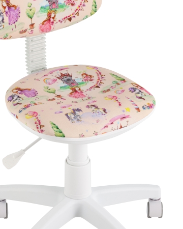 Кресло компьютерное детское УМКА Princesski пластик белый
