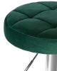 Набор 2 шт Табурет барный BRUNO, зеленый велюр (MJ9-88)