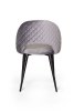 Стул Max ромб, бархат светло-серый