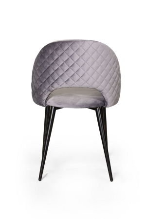 Стул Max ромб, бархат светло-серый