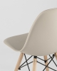Стул Eames Style DSW бежевый x4 (разборный каркас)