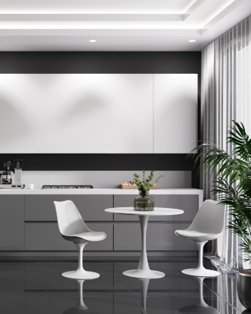 Стул Tulip белый с поворотным механизмом