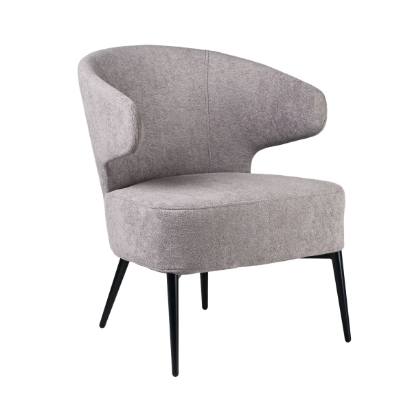 Кресло Робби букле серый MOSS 960