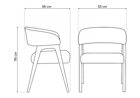 Стул деревянный Невада 1 ткань 231, светлое дерево