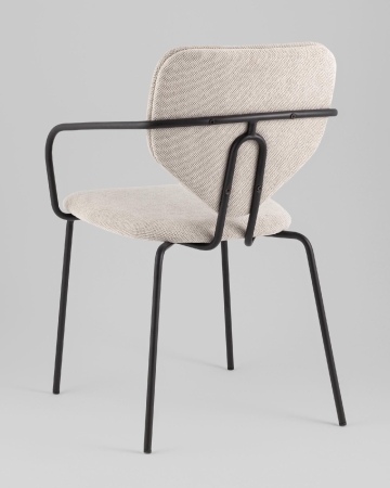 Стул обеденный Masey с подлокотниками бежевый