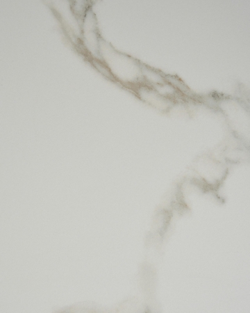 Стол круглый Терралино D90 верх керамика белый матовый, основание металл белый