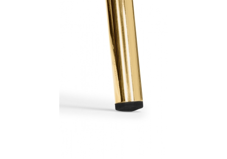 Стул на металлокаркасе Kamelia белый, ткань золотые ножки