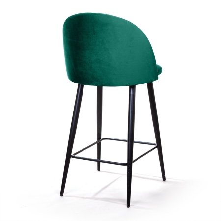 Стул полубарный Thomas бархат зеленый