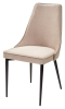 Стул NEPAL-P бежевый #5 велюр, черный каркас