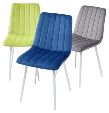 Стул DUBLIN G108-72 тоффи велюр, белый каркас