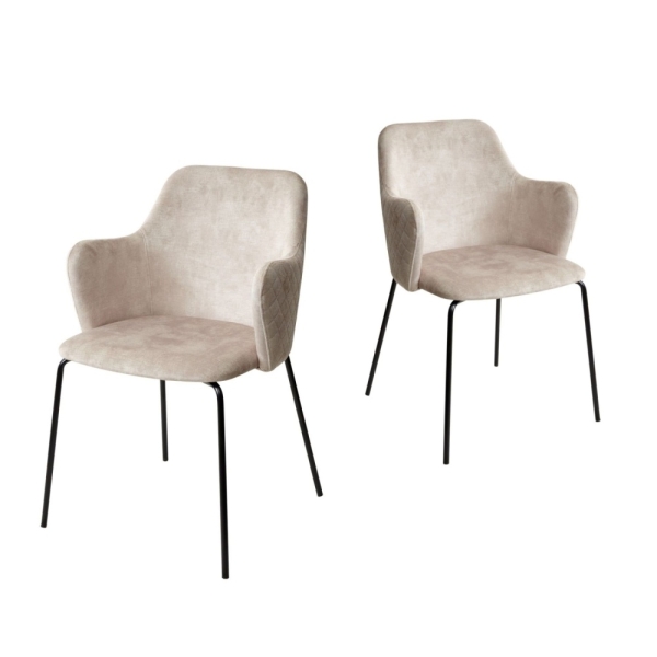 Стул AMARETTO VT5001-1 античный светло-бежевый, велюр без пальчикового эффекта, черный каркас Стул AMARETTO VT5001-1 античный светло-бежевый, велюр без пальчикового эффекта, черный каркас