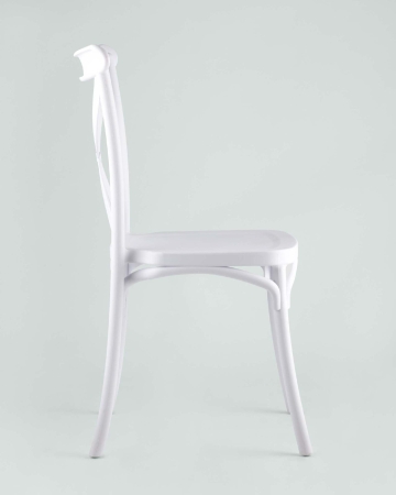 Стул Кроссбэк пластиковый белый