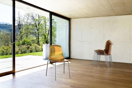 Стул прозрачный Allegra янтарный