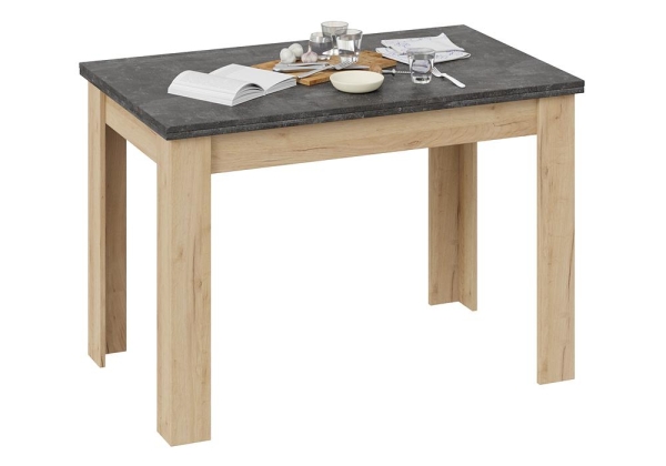 Стол деревянный Промо Тип 4 дуб крафт золотой, ателье темное Стол деревянный Промо Тип 4 дуб крафт золотой, ателье темное